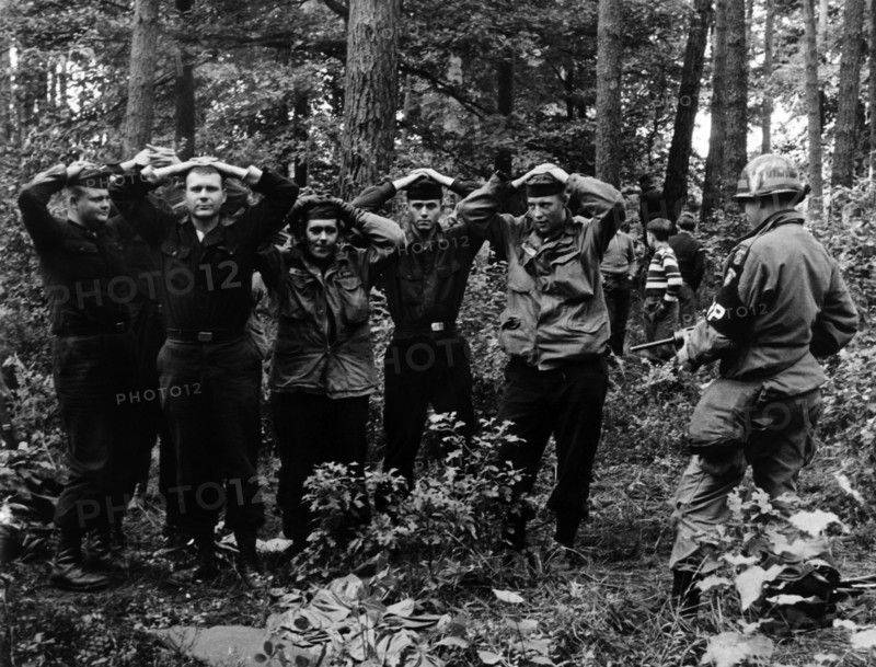 Airborne manoeuvre "Wind Drift" of US army in North-Rhine Westphalia