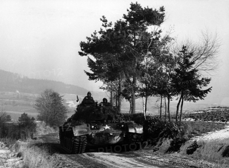 A tank during the US manoeuvre "Free Play" on the military training area Grafenwöhr