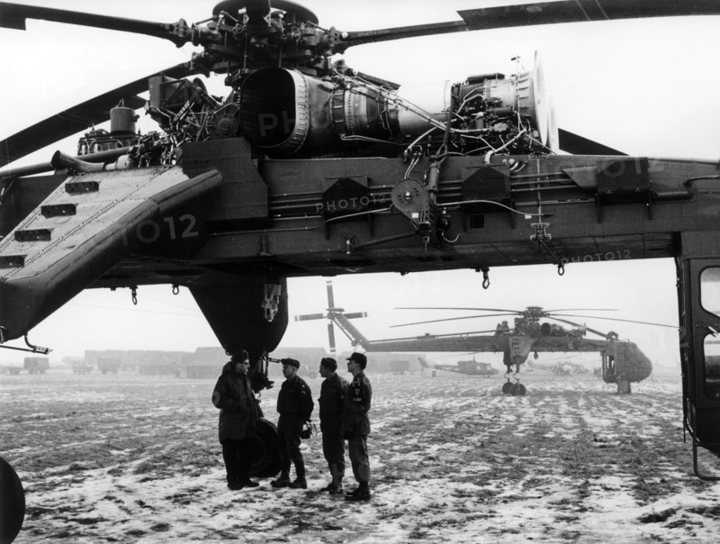 US helicopter Sikorsky CH-54 Tarhe during the manoeuvre REFORGER I