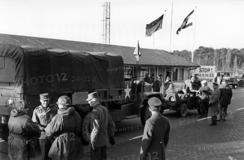 US troop transport arrives at Berlin after trip through Soviet zone