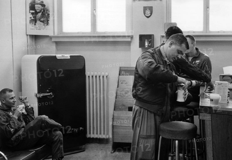 Members of the 17th air fleet of the US air force in Ramstein