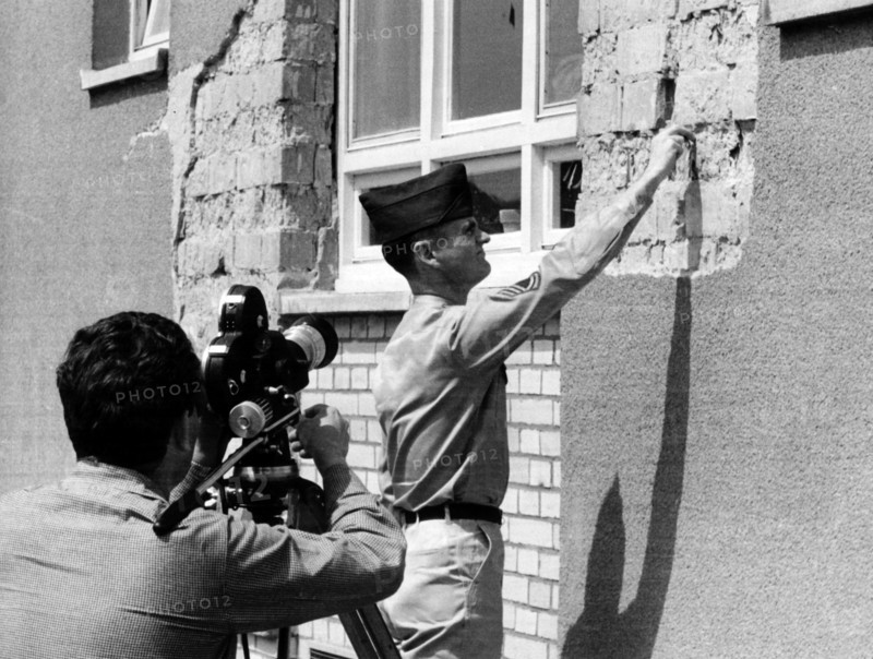 Relatives of the US Army leaving decrepit apartments