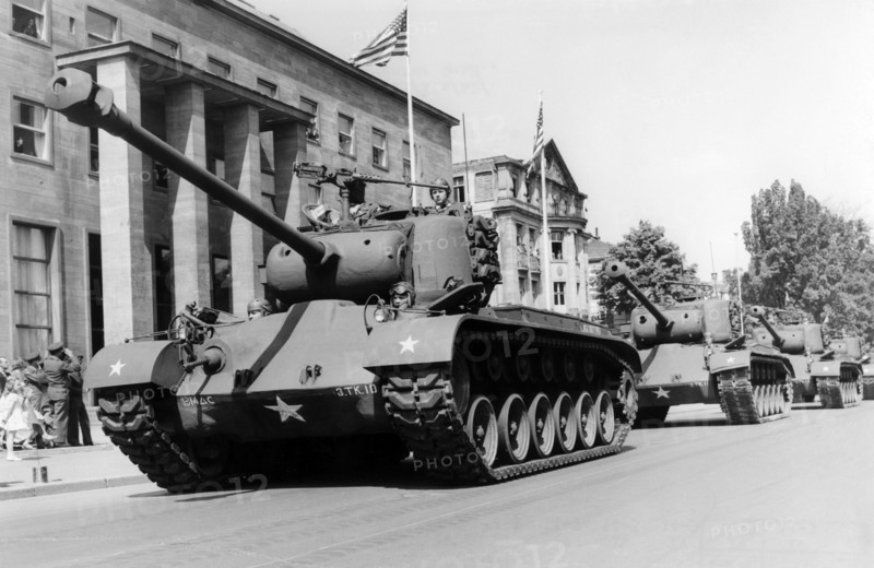 US military parade in Frankfurt