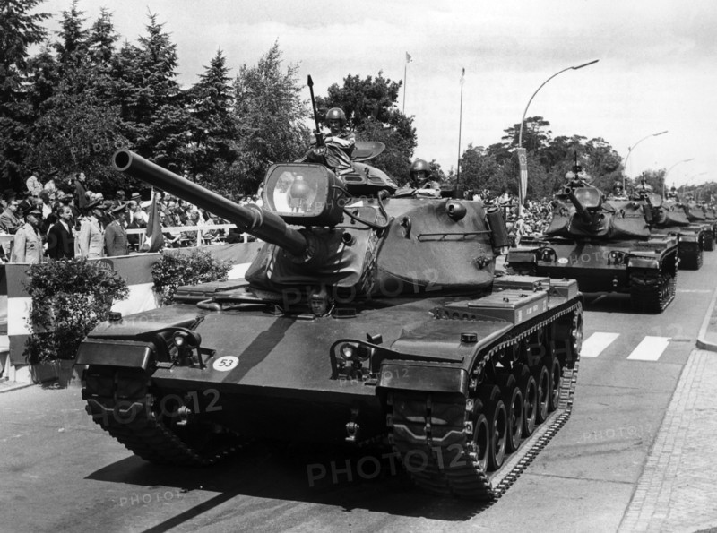 Military parade on the American Independence Day