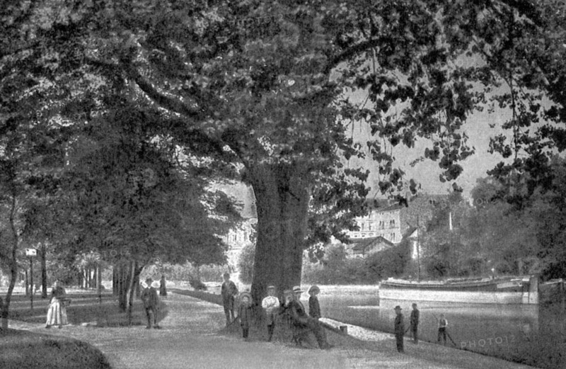Saar riverbank, Saarbrücken, 1912