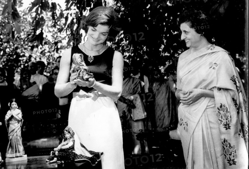 Jacqueline Kennedy et Indira Gandhi