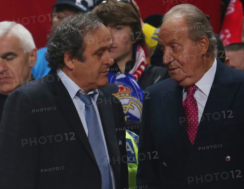 Michel Platini et Juan Carlos Ier