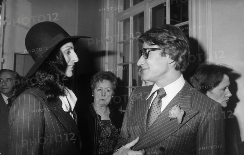 Yves Saint-Laurent et Carmen Mayrink-Veiga