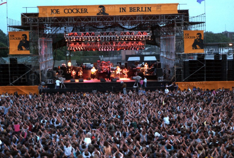 Joe Cocker en concert à Berlin-Est