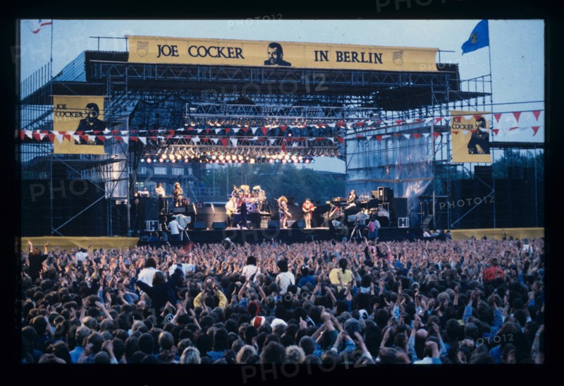 Joe Cocker en concert à Berlin-Est, en 1988