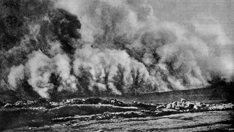 Attaque au gaz pendant la Bataille de Verdun