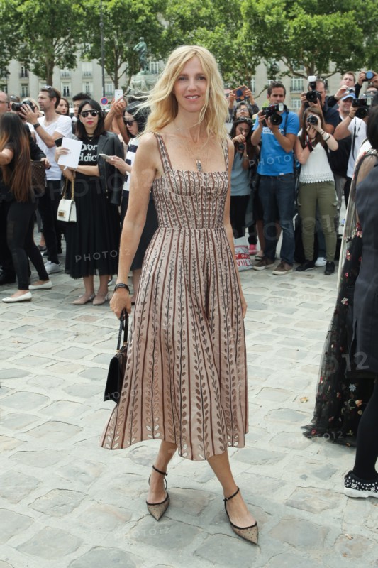 Sandrine Kiberlain attends the 'Christian Dior' show during Paris Fashion Week - Haute Couture Fall/Winter 2017-2018 on July 3, 2017 in Paris, France.