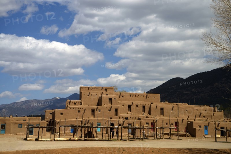 Taos, building, pueblo, USA, United States, America, New Mexico,