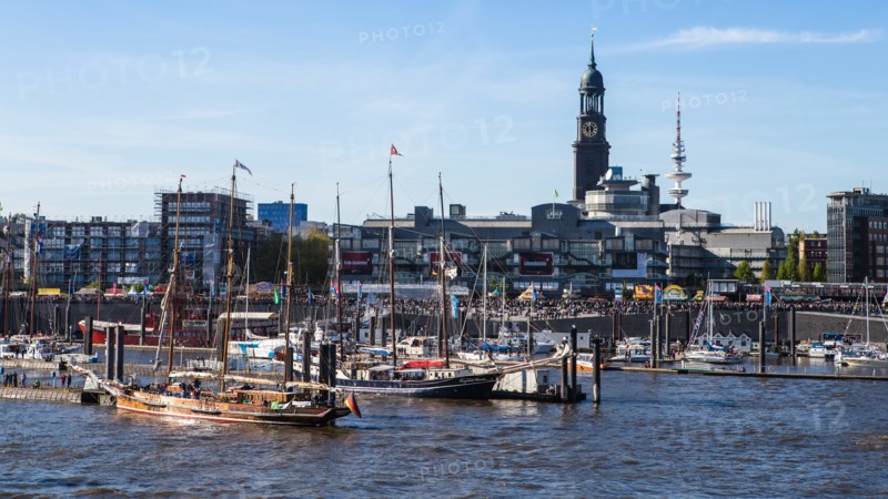 Der Baumwall und der City Sporthafen in Hamburg