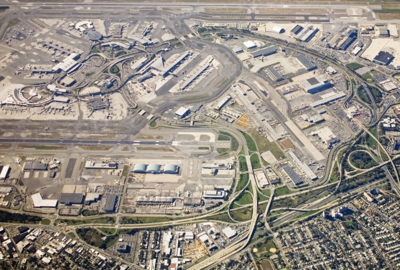 JFK Airport, New York, from above |