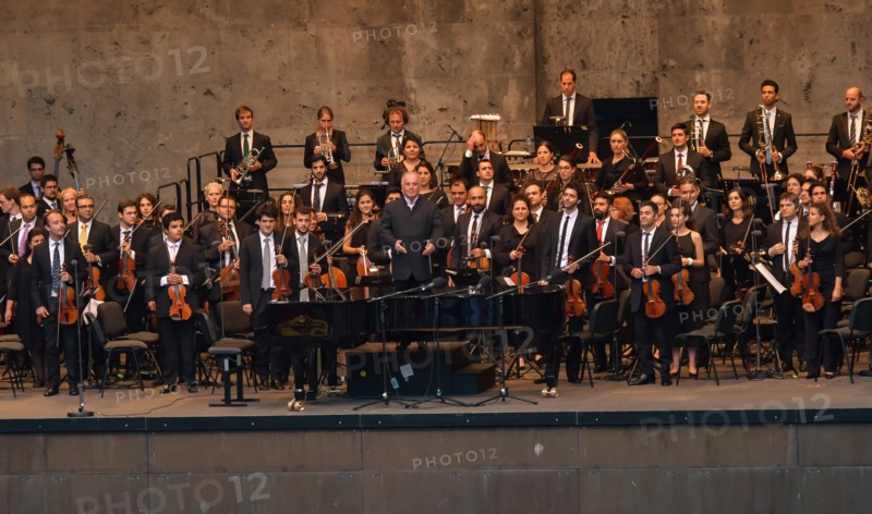 Konzert West-Eastern Divan Orchestra unter der Leitung von Daniel Barenboim, mit BMW als Hauptpartner, Waldbühne, Berlin, 13.8.2017 | Verwendung weltweit