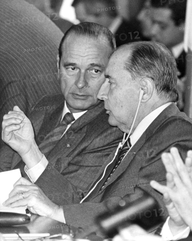 Jacques Chirac et François Mitterrand, 1986