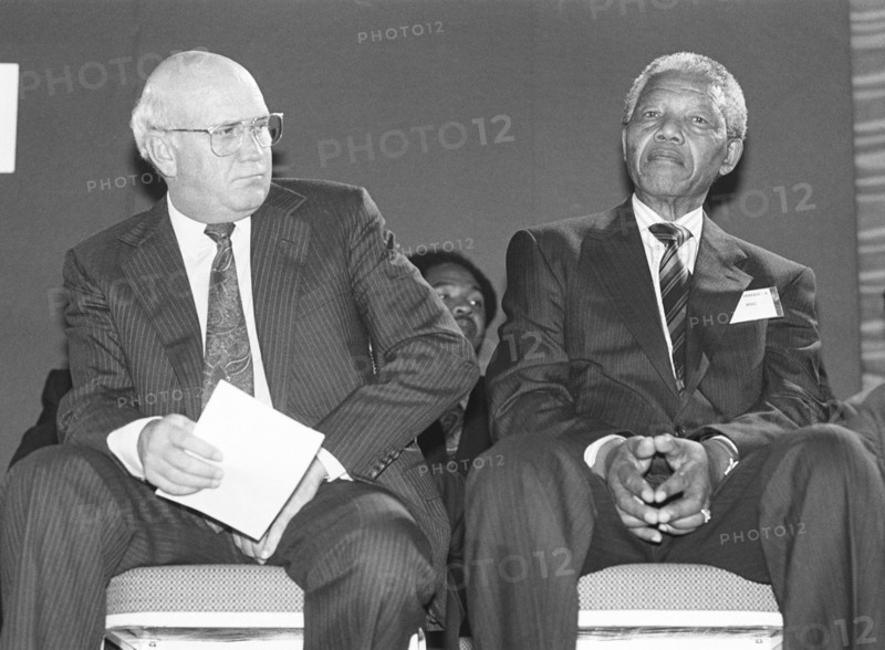 F.W. De Klerk and Nelson Rolihlahla Mandela