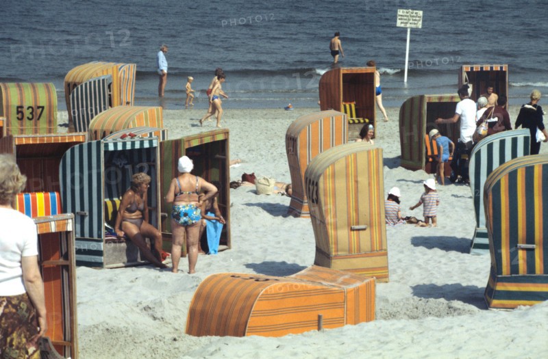 Plage de Norderney en 1982