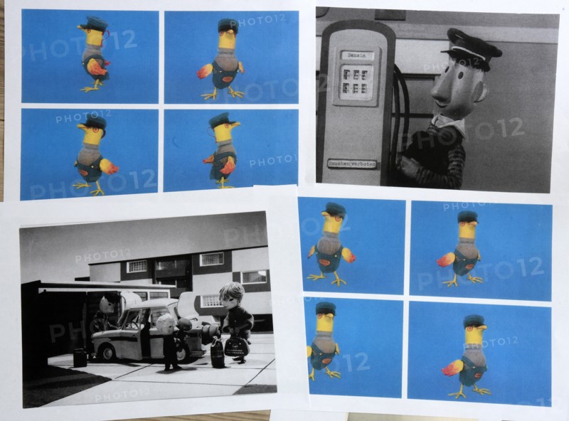 The mascot of the GDR petrol station network, the "Minol-Pirol"