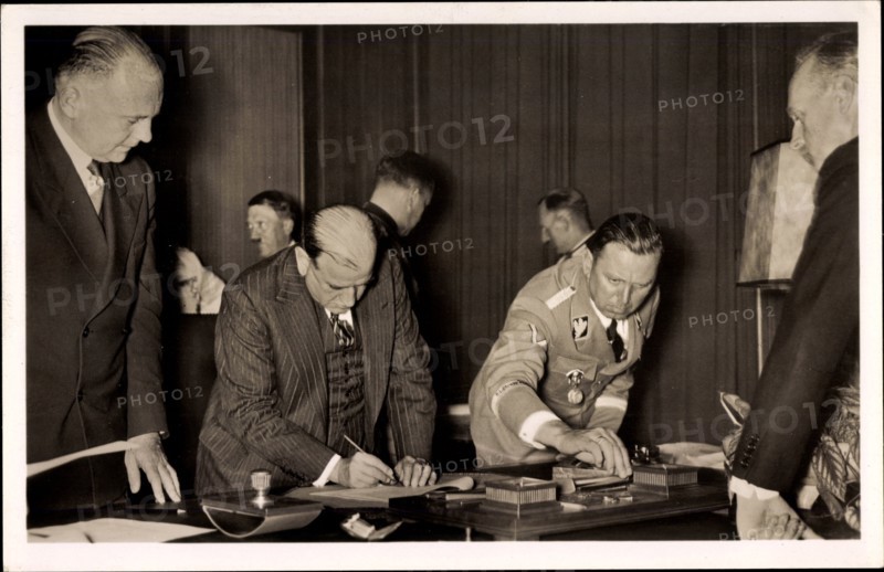 Französischer Premierminister Édouard Daladier, Münchner Abkommen, Julius Schaub, Photo Hoffmann