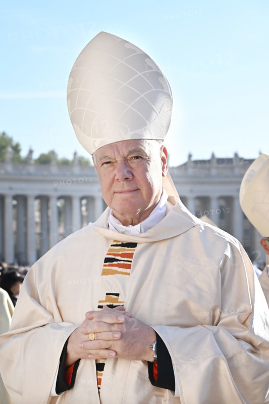 Gerhard Ludwig Muller attend a Holy Mass led by Pope Francis with the new Cardinals at the opening of the XVI Ordinary General Assembly of the Synod of Bishops in Saint Peter's Square, Vatican City, 04 October 2023., Credit:Maria Laura Antonelli / Avalon