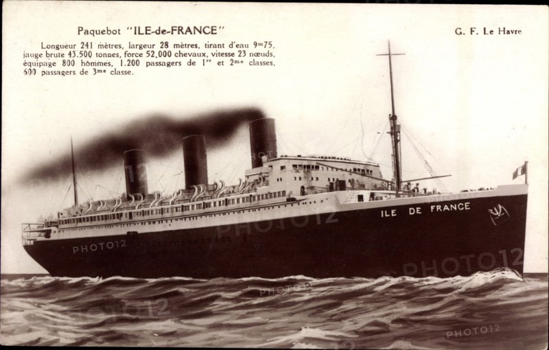 Paquebot "Ile de France"
