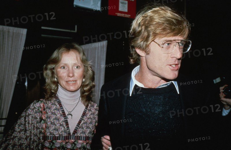 Robert Redford mit Ehefrau Lola (Ende der 1970er Jahre) / Personen, Ehepaar, married, verheiratet