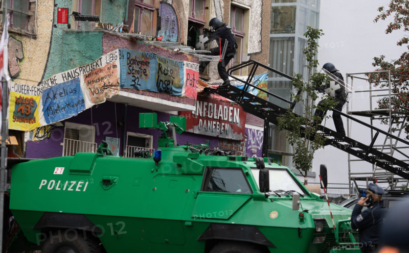Evacuation du squat "Liebig 34" à Berlin