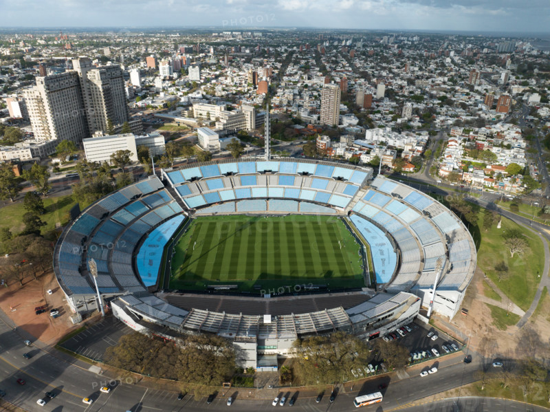 Aerial view of the Centenario Stadium. The opening match of the 2030 FIFA World Cup will take place at Centenario Stadium in Montevideo. Centenario Stadium was inaugurated in 1930 as the venue for the first World Cup in history and was declared a historic monument of world soccer by FIFA in 1983.