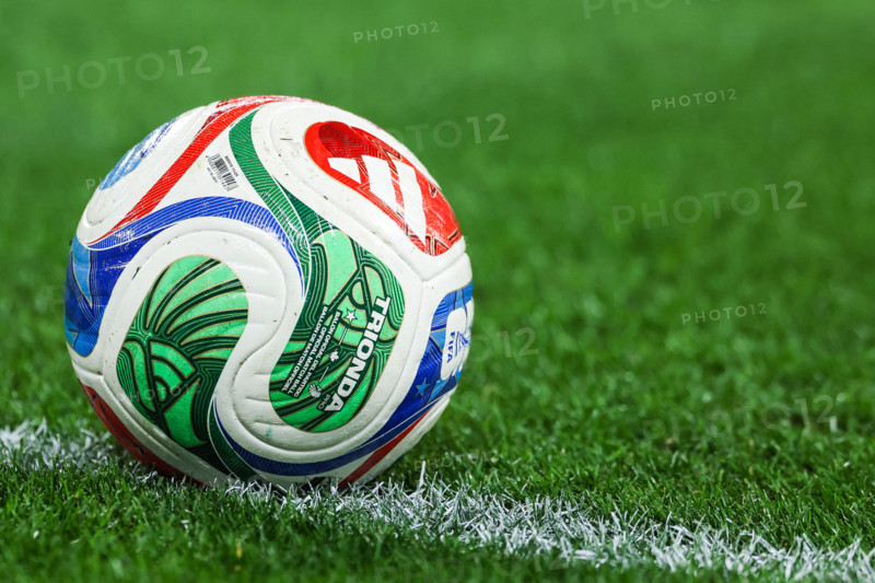 Trionda Adidas FIFA World Cup 2026 Official match ball seen during International Friendly pre-World Cup football match between Algeria and Uruguay at Allianz Stadium in Turin