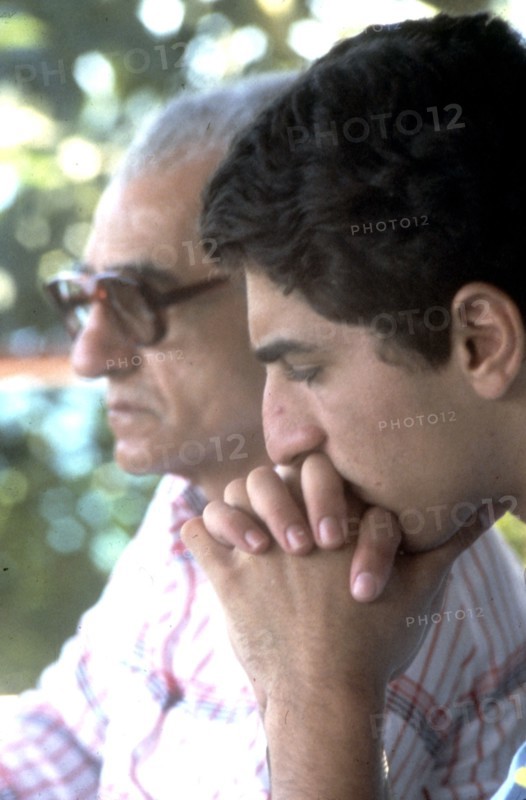 Mohammad Reza Shah Pahlavi and his eldest son, Reza