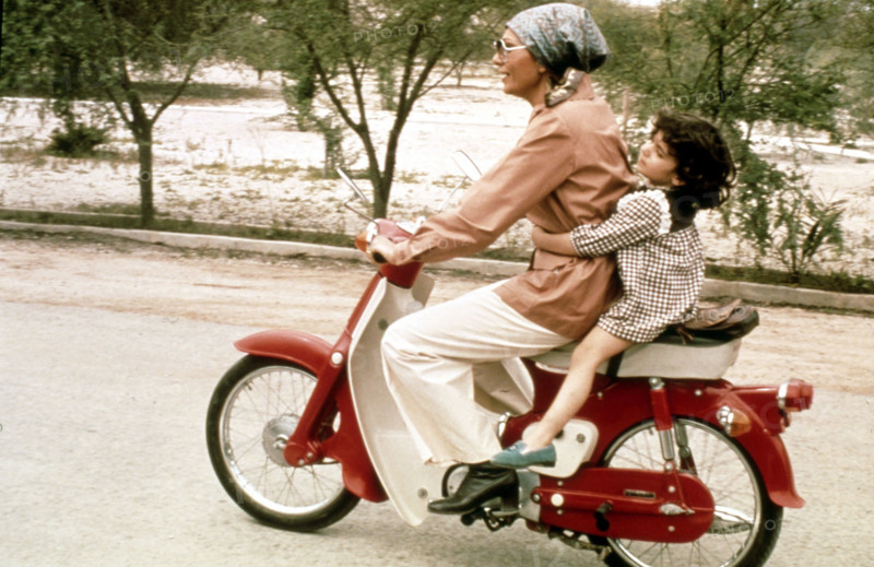 Farah Pahlavi et sa fille Leila