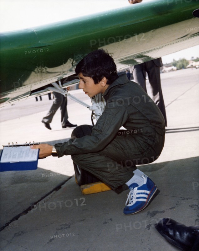 Reza Pahlavi, young pilot