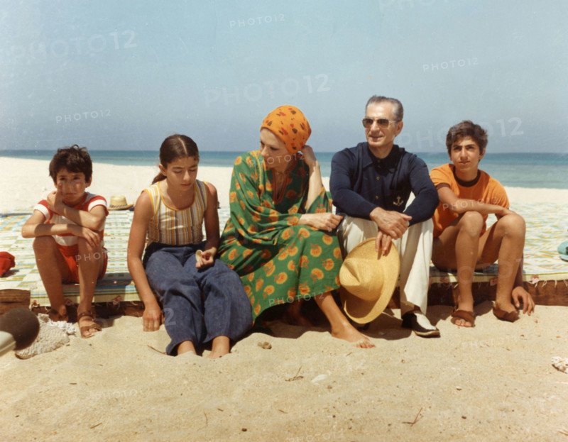 Le Chah d'Iran et sa famille