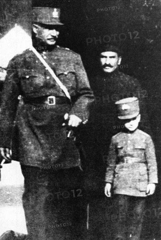 Reza Shah le Grand et son fils Mohammed Reza