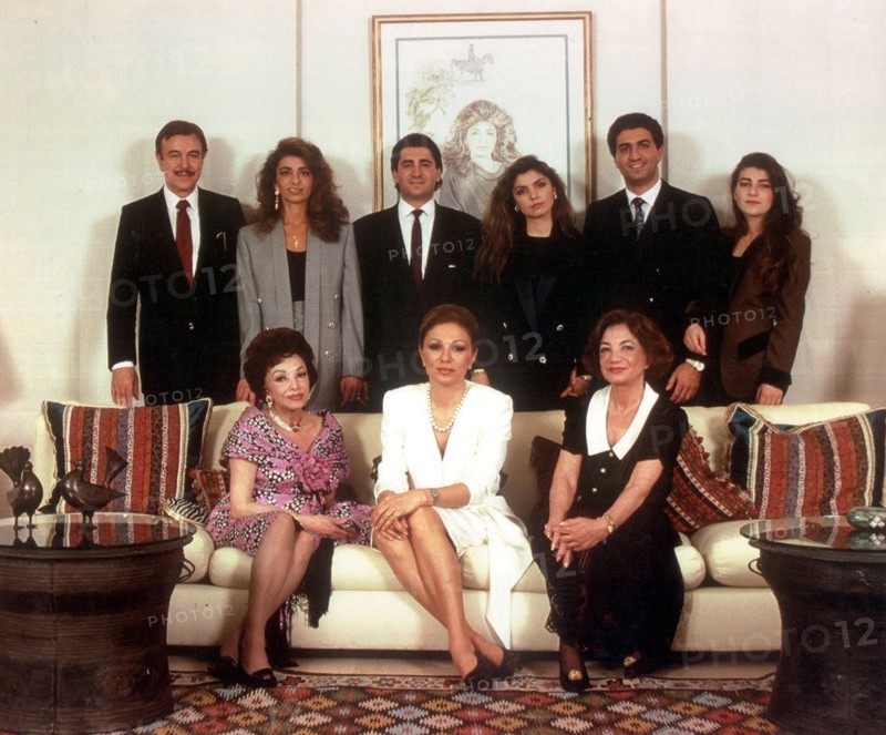 Farah Pahlavi et sa famille aux Etats-Unis