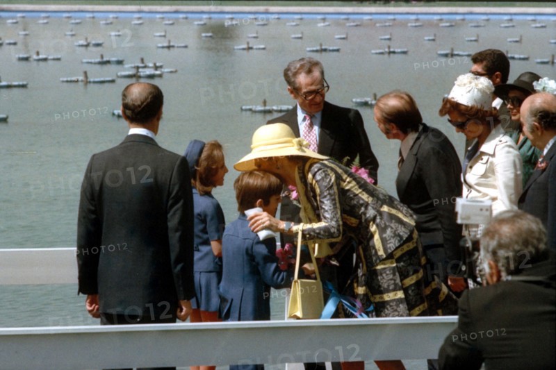 Mohammed Reza Shah Pahlavi et Farah Pahlavi en visite officielle