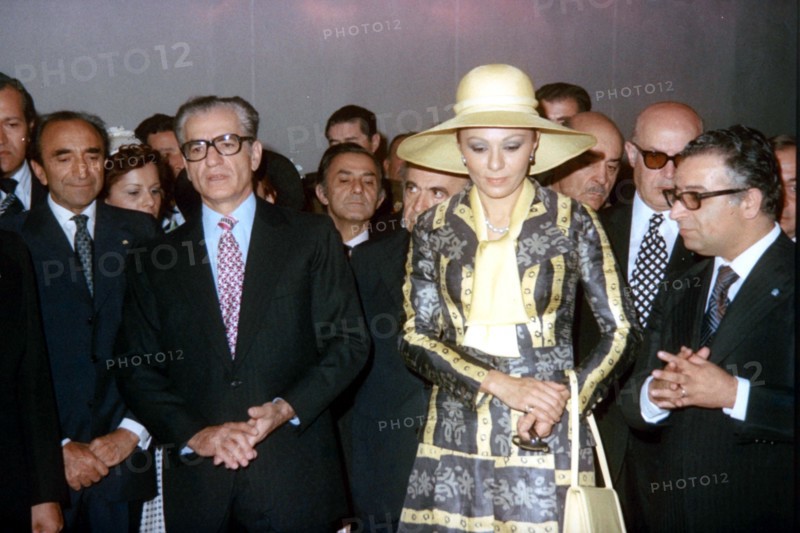 Mohammed Reza Shah Pahlavi et Farah Pahlavi en visite officielle