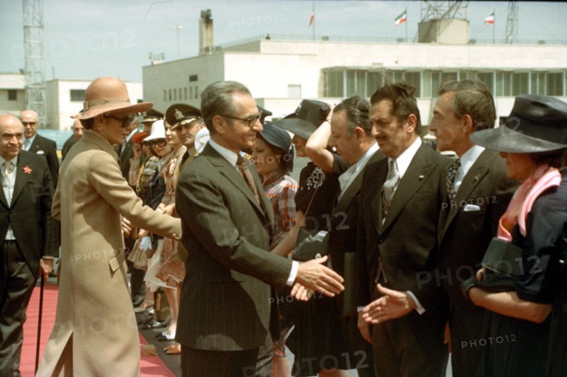 Mohammed Reza Shah Pahlavi et Farah Pahlavi en visite officielle