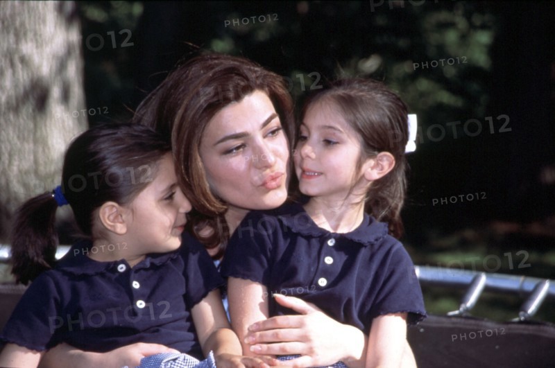 Leila Pahlavi with her nieces Noor and Iman