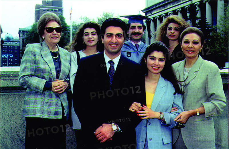 La famille Pahlavi à Columbia. Ali Reza a obtenu une maîtrise d'histoire sur le sujet de l'Iran préislamique.
