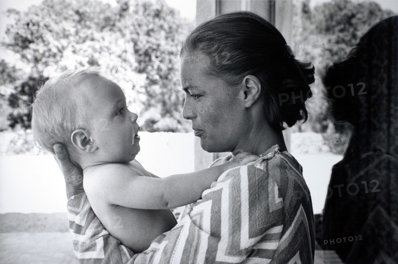 Romy Schneider and her son