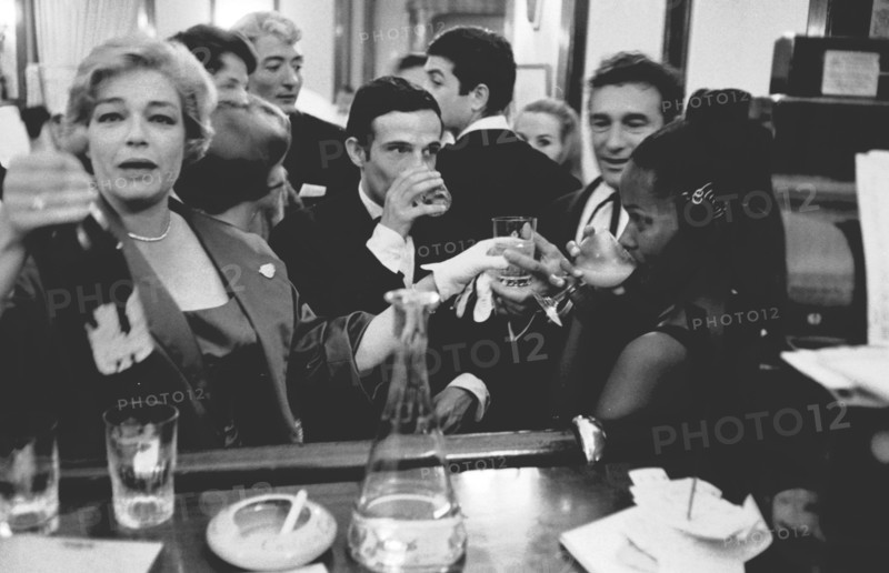 Simone Signoret and François Truffaut (1959)