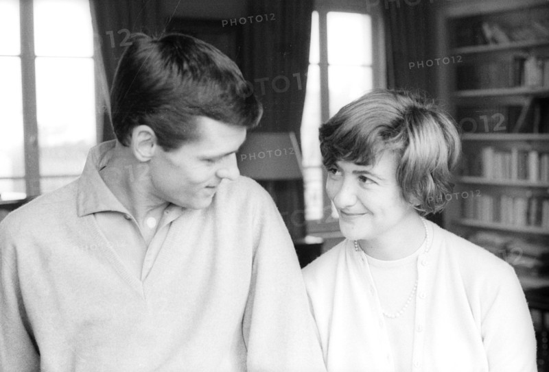 Françoise Sagan with her husband