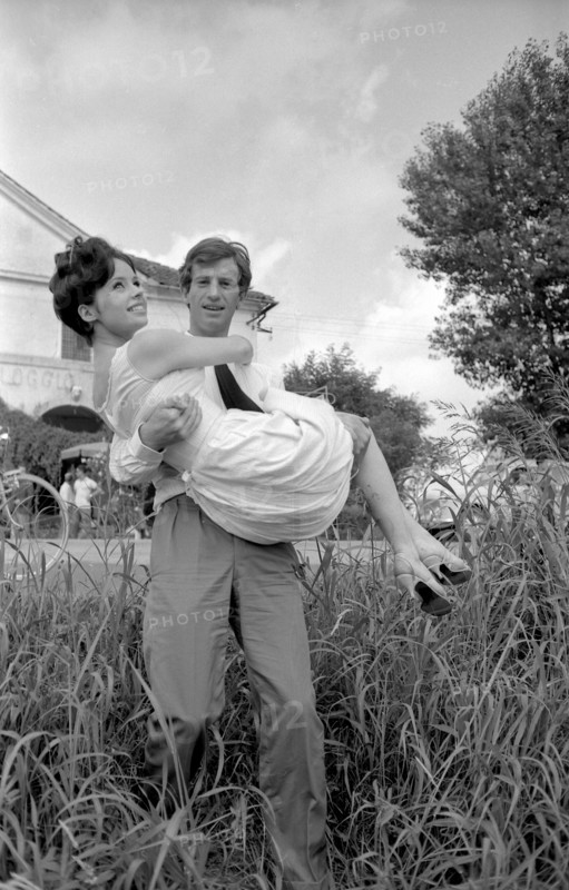 Jean-Paul Belmondo and Pascale Petit