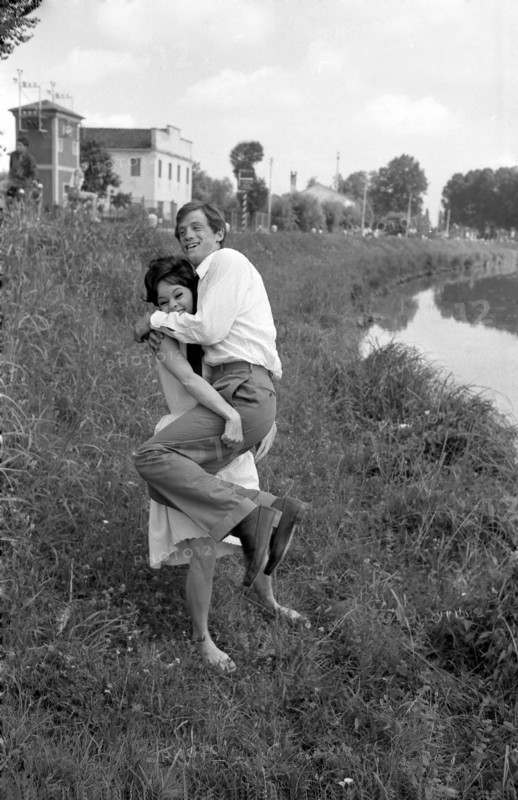 Jean-Paul Belmondo and Pascale Petit