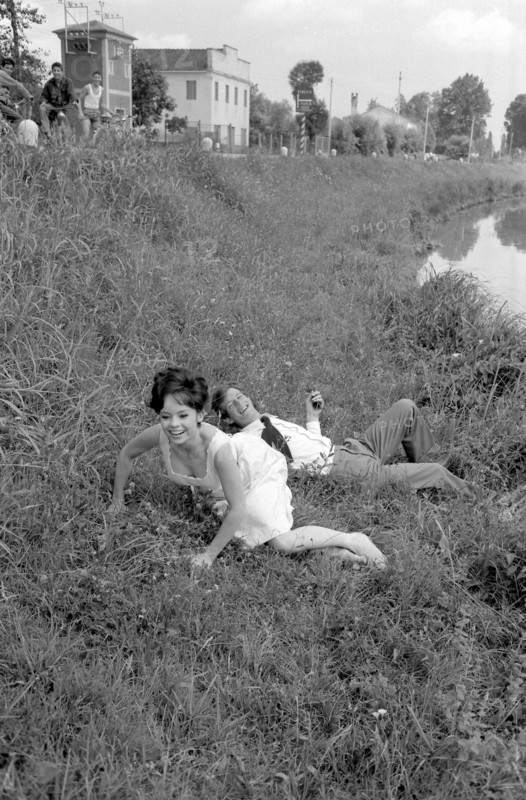 Jean-Paul Belmondo and Pascale Petit