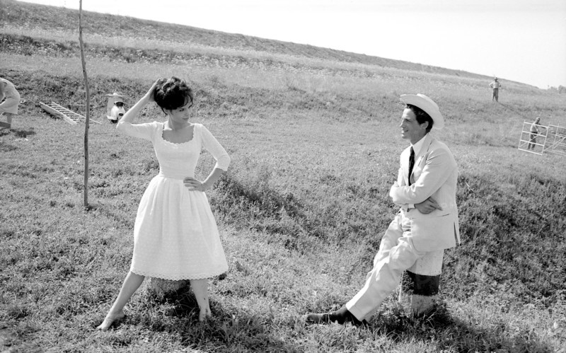 Jean-Paul Belmondo and Pascale Petit