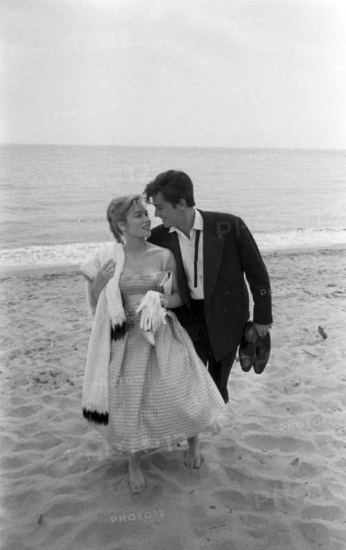 Alain Delon and Estella Blain